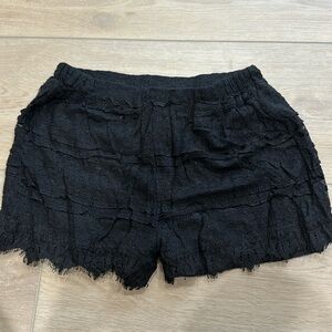 Black Lace Short Shorts